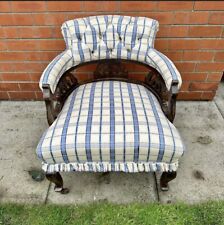 Victorian ebonised upholstered for sale  DONCASTER