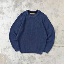 Vintage 90s Blue Fisherman Chunky Knitted Jumper Mens Large for sale  Shipping to South Africa