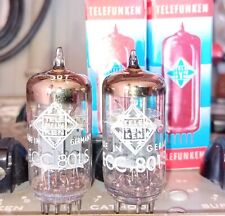 ECC801S Telefunken 2pcs,TV7-tested,triple mica,6201 E81CC 12AT7WAmade in Germany for sale  Shipping to South Africa