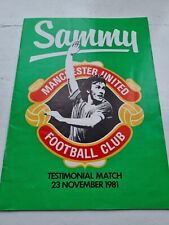 Sammy mcilroy testimonial for sale  SOUTHAMPTON