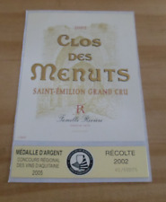 étiquette vin clos d'occasion  Sainte-Marie