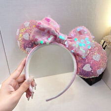 Tiara arco de lantejoulas rosa orelhas Minnie Mouse comprar usado  Enviando para Brazil