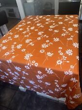 toalha de mesa floral laranja e branca 83 X 58, usado comprar usado  Enviando para Brazil