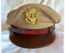 Boné chapéu viseira cáqui triturador pilotos oficiais militares exército USAAF Segunda Guerra Mundial tamanho: 6-7/8 comprar usado  Enviando para Brazil