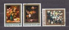 Węgry -1977   3192-3194 Kwiaty - Obrazy3v used na sprzedaż  PL