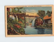 Cartão postal uma antiga roda d'água no coração das montanhas EUA comprar usado  Enviando para Brazil