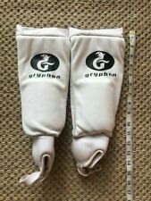 Field hockey Gryphon white   shinguards Size L for sale  Shipping to South Africa