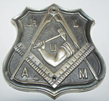 S & CO 110 Mason Masonic Metal Badge Vintage Plate Topper Marker Jr O A M U for sale  Shipping to South Africa