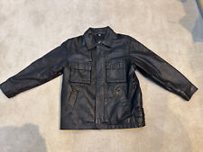 boys real leather jacket for sale  NORWICH