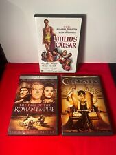 3 FILMES ÉPICOS EM DVD ~ JULIUS CAESAR / THE FALL OF THE ROMAN EMPIRE / CLEÓPATRA EM PERFEITO ESTADO comprar usado  Enviando para Brazil