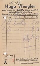 Gera rechnung 1940 gebraucht kaufen  Leipzig