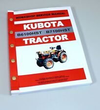 KUBOTA B6100HST B7100HST TRACTOR SERVICE REPAIR MANUAL TECHNICAL SHOP BOOK for sale  Shipping to Ireland