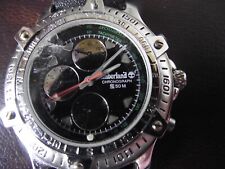 Usado, Relógio masculino Timberland cronógrafo 50M folheado a prata com várias funções comprar usado  Enviando para Brazil