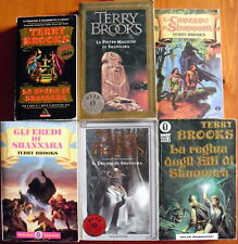 Lotto 6 libri fantasy Ciclo di Shannara Terry Brooks Spada Eredi Druido Elfi D&D, usato usato  Viu