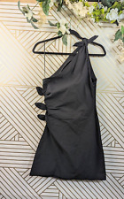 Usado, Mini vestido negro con lazo recortado lateral anudado de ZARA para mujer talla XS segunda mano  Embacar hacia Argentina