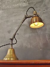 Lámpara de escritorio industrial vintage - luz de tarea de la era de la máquina - hierro fundido - steampunk segunda mano  Embacar hacia Argentina
