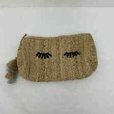 Bolsa clutch de corda tecida para cílios olhos piscando sisal - bronzeado natural comprar usado  Enviando para Brazil
