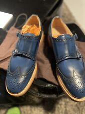 scarpe eleganti uomo blu usato  Trieste