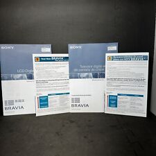 Manuais de 2007 para TVs LCD Sony Bravia guia de configuração rápida inglês espanhol comprar usado  Enviando para Brazil