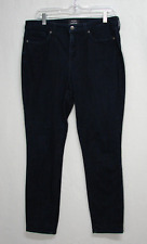 Calça jeans NYDJ For Chicos azul lavagem escura slim crop liftxtuck cintura alta feminina 10 comprar usado  Enviando para Brazil