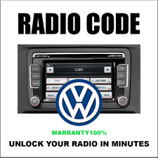 VW RADIO ANTI-THEFT UNLOCKING PIN CODE RCD 510 RNS310  DECODING FAST 32 SERVICE for sale  Shipping to South Africa
