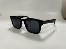 Óculos de sol masculino quadrado plástico preto autêntico Tom Ford 751N 01A DAX lente cinza comprar usado  Enviando para Brazil