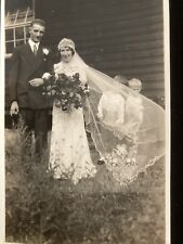 Vintage wedding snapshot for sale  SIDMOUTH