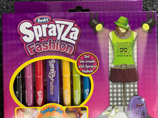 Sprayza Fashion Design Set 6 Fabric Pencils 6 Stencils 1 Airbrush, used for sale  Shipping to South Africa