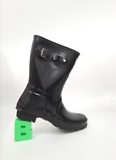 Hunter Wellies/Wellington Boots Black Gloss Size 8 UK 30cm Height Pre-Owned for sale  Shipping to South Africa