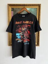 Camiseta Preta Vintage 1998 Iron Maiden Virtual World Tour Tamanho G, usado comprar usado  Enviando para Brazil