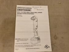 Craftsman operator manual for sale  West Branch