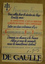 Ancienne affiche politique d'occasion  Clermont-en-Argonne
