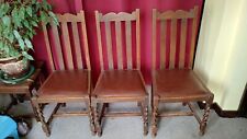 1930s oak dining chairs for sale  KETTERING