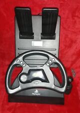 Used, Sony PlayStation PS1 Steering Wheel & Pedals Boxed Mad Catz Vintage Retro Gaming for sale  Shipping to South Africa