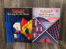 2 livros de colcha de retalhos vintage Singer Sewing for the Home Machine comprar usado  Enviando para Brazil