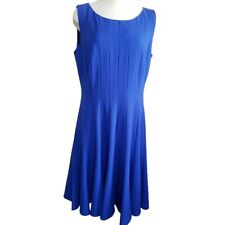 Usado, Vestido Feminino Calvin Klein Azul Fit & Flare Tamanho 12 Swing Gala Roupa de Noite Midi comprar usado  Enviando para Brazil