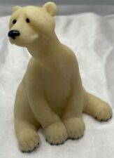 Figura de pedra urso polar ornamento pedreira bichos porteiro 2º design de natureza c.2000, usado comprar usado  Enviando para Brazil