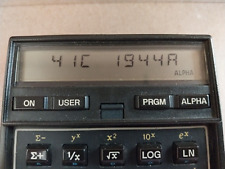 Usado, Rara calculadora Hewlett Packard 1944A HP41C. Placa de teclado de metal, teclas altas segunda mano  Embacar hacia Argentina