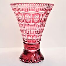 Ruby crystal vase for sale  PORTSMOUTH