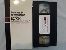 Instructions for the Preparation of BOTOX Botulinum Toxin Type A - VHS 1995 for sale  Shipping to South Africa