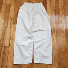 Karate MMA Jiu Jitsu Martial Arts Pants Solid White Unisex Youth Child ~ Small for sale  Shipping to South Africa