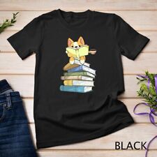 Camiseta unissex presente cachorro café livros galês Corgi - cachorro café e amante da leitura comprar usado  Enviando para Brazil