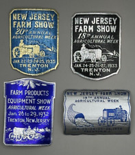 1930s Trator NEW JERSEY FARM Show TRENTON Publicidade Folha SELO PÔSTER comprar usado  Enviando para Brazil