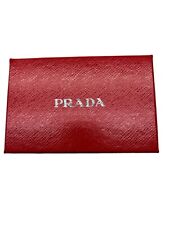 Caixa carteira vazia vermelha Prada com papel de seda L 6" x L 4" x A 1,25" comprar usado  Enviando para Brazil