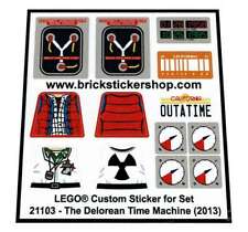 Replacement sticker Lego  21103 - The Delorean Time Machine, gebruikt tweedehands  Arnhem - Schuytgraaf-Zuid