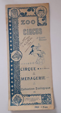 Ancien programme cirque d'occasion  Saint-Brevin-les-Pins