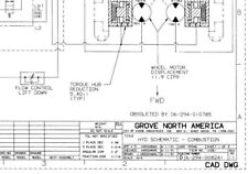 Grove SM3884 SM3884XT Scissor Lift Hydraulic Schematic Diagram Manual Sheets for sale  Fairfield