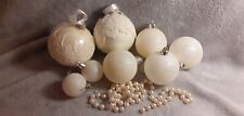 White bauble christmas for sale  MANNINGTREE