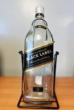 JOHNNIE WALKER BLACK LABEL SCOTCH WHISKY 4.5L VTG BOTTLE NO CAP WITH METAL BASE for sale  Shipping to South Africa
