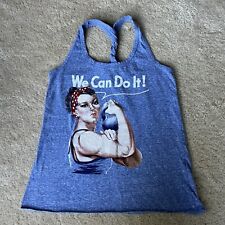Usado, Regata Ann Arbor “We Can Do It” Rosie Kettlebell Workout Azul - Tamanho P - Excelente estado usado comprar usado  Enviando para Brazil